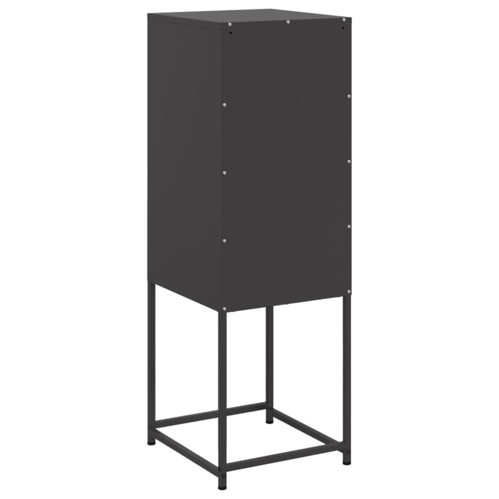 Buffet Haut Noir 36x39x107 cm Acier,Buffets & bahuts,12.95kg-846530