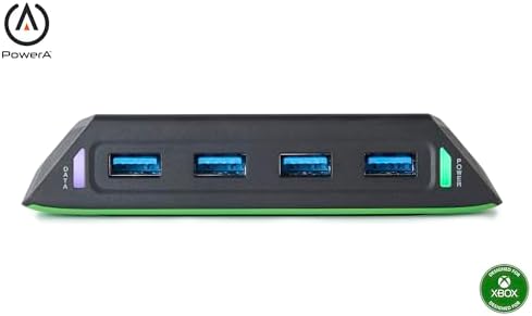 PowerA 4-Port USB 5Gbps Hub for Xbox Series X|S, USB 3.2, AC Powered, Weighted Base, Officially Licensed