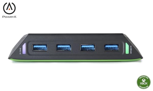 PowerA 4-Port USB 5Gbps Hub for Xbox Series X|S, USB 3.2, AC Powered, Weighted Base, Officially...