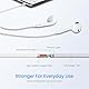 iPhone Kopfhörer mit Kabel, Kabelkopfhörer für iPhone14, In Ear Kopfhörer mit Mikrofon und HiFi Stereo Ohrhörer für iPhone 11 12 13 14 Pro Max/14Pro/XR/XS/X/SE/8/7/Plus/iPad Air Mini Unterstützt iOS