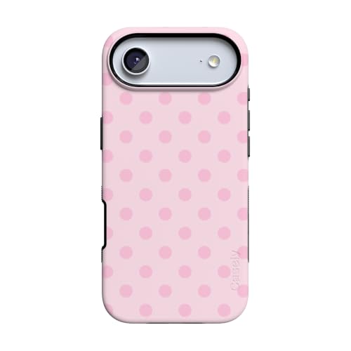 Casely iPhone 17 Air Case | Spotted in SoHo | Pink Polka Dot | Bold Protective Design | Compatible with MagSafe