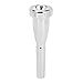 Silver Plated Trumpet Mouthpiece Durable Brass Wind Instrument Accessories Ideal for Beginners and Professionals