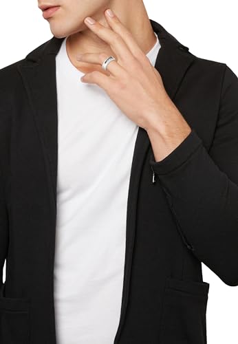 Bague CERAMIC BRICK Breil anneau acier homme taille 21 noir