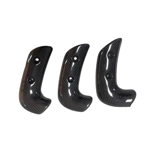 Protector calor escape Triumph Rocket III disipa temperatura lateral fibra carbono 5