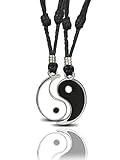 ✅【¿Qué incluye?】2 Collares del Ying y el Yang hechos de acero inoxidable de gran calidad. Fabricados artesanalmente en España.