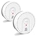 ZYTA Smoke Alarm for home,10-Year Fire Smoke Detector with Replaceable Battery,TEST Button,LED Indicator,85 dB Loud Alarm, Conforms to EN 14604 Standard,1902(2 Pack)