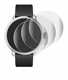 savvies 4 Pezzi Full-Screen Pellicola Protettiva per Withings ScanWatch 2 (38 mm) Full Cover Pellicola Copertura [Completa Trasparente, 3D Curved]