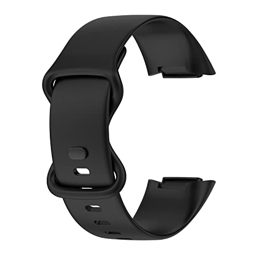Image of Compatible with Fitbit Charge 5 Bands, Replacement Soft Silicone Watch Straps Soft Wristband for Fibit Charge 5 Fitness & Health Tracker Women&Men