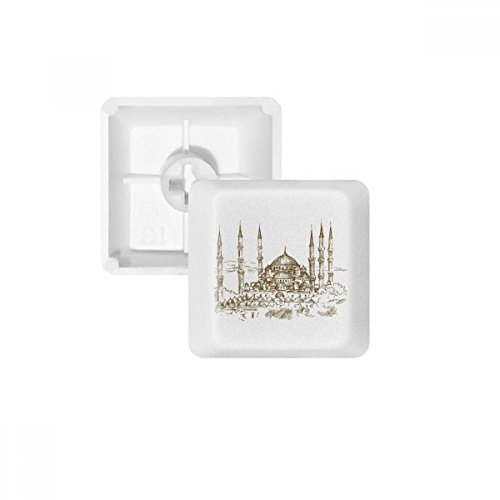 Keycaps PBT paysage de monument pour clavier mécanique pour un bureau épuré