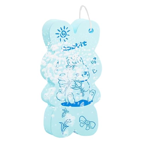 Spugna bagno peeling, spugna naturale 12.2x6.1cm | Sponge doccia per pulizia corpo, schiena, gomito, anca | Sponge da bagno esfoliante, pennello per il corpo, Effetto peeling delicato | 4.