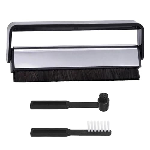 haagt(ハーグルト)レコードクリーナー、ブラシダスター、レコードアルバムカートリッジ用の帯電防止レコードダストリムーバー、