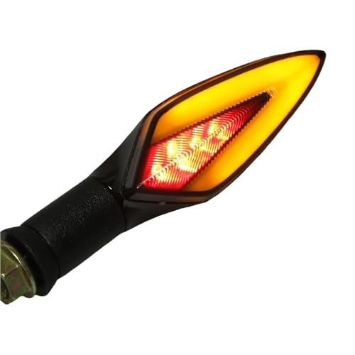 Luces intermitentes de moto universales con luz de parada trasera para mayor visibilidad nocturna