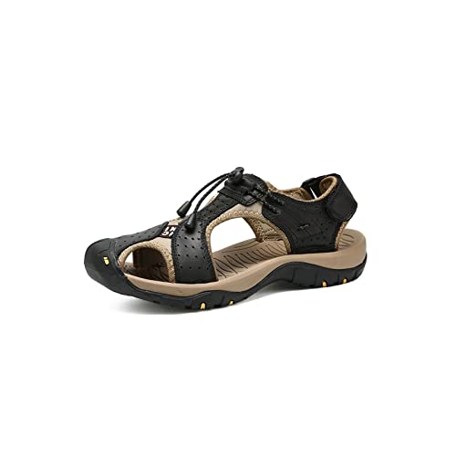 Sandales pour homme noir en taille 42.5 chaussure d'été légère