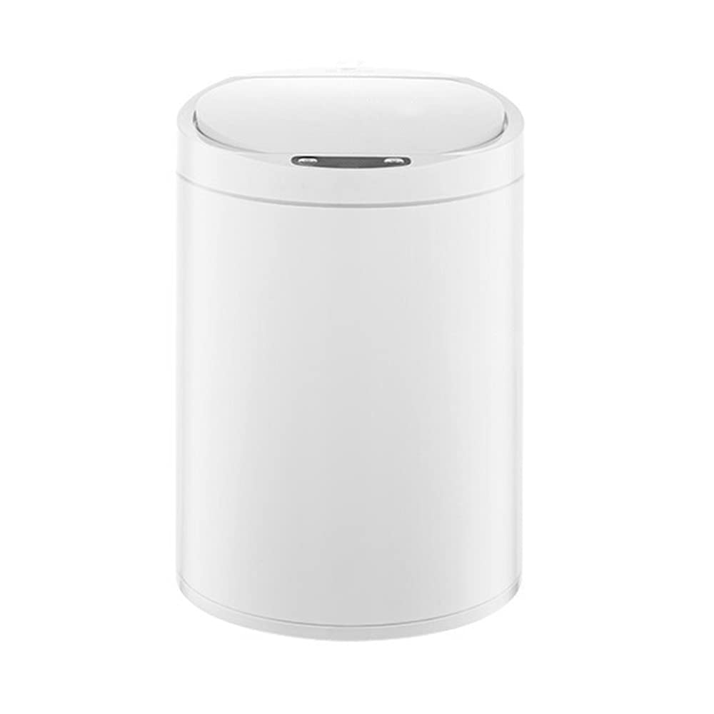 Automatic Sensing Smart Trash Can, Home Automatic Opening 8L Capacity Waterproof Design Mute Opening and Closing Bathroom Wastebasket