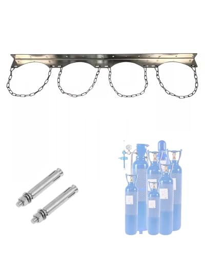 Support bouteille oxygène inox 18 cm Générique avec vis pour clinique et usine