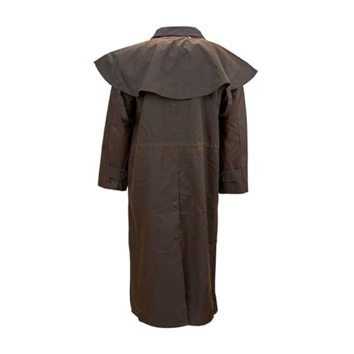 Outback Trading Company Unisex 2056 Stockman Waterproof Breathable Extra-Long Cotton Oilskin Duster Coat3