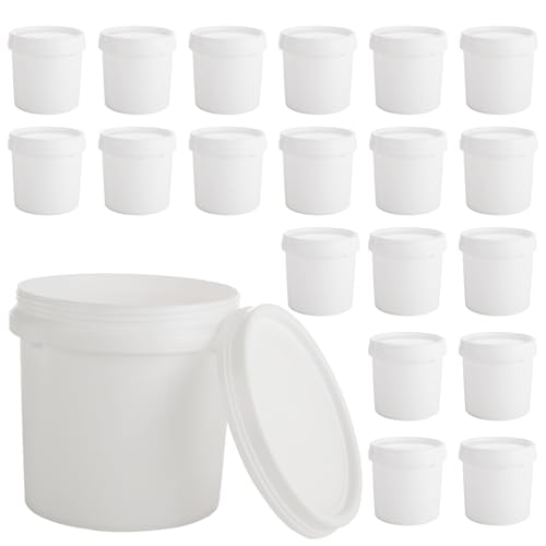 AKOLAFE 20 Pack Paint Buckets for Painting Empty Paint Cans Quart...