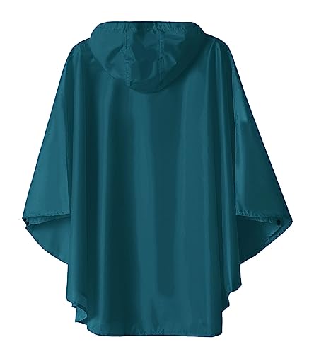 Image of SaphiRose Lightweight Kids Rain Poncho Jacket Waterproof Outwear Rain Coat
