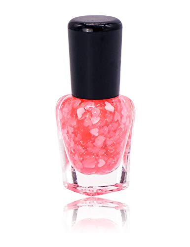 Conisy Non Toxic Easy Peel Off Quick Dry Water Based Nail Polish for Women and Girls (Light Pink Heart Shape)