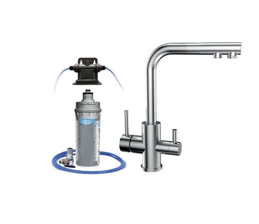 Filtro Sottolavello Euroacque River Argento - Per Affinaggio Acqua Potabile, Microfiltrazione 0.5μ, Portata 3L/min - Foto 2