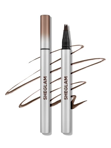 SHEGLAM Brow-Fection Micro-Stroke Liquid Eyebrow Pen Long Lasting Waterproof Easy To Color-08 Chocolate
