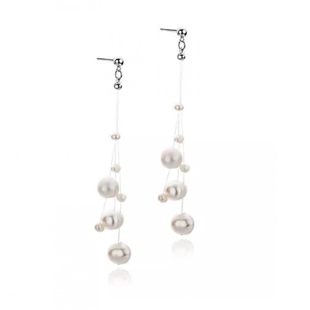 Boucles d'oreilles perles d'eau douce pour un mariage ou une soirée - 5