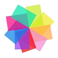 9 Stück Universal Gele Beleuchtung Farbfilter, Farbfolien Gel Farbige Farbfilm Folie Transparent Farbfilterfolie Farbkorrektur Farbfilter Folie Hitzebeständige Folie für Lampe Scheinwerfer