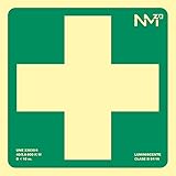  Normaluz B10108 - Señal Luminiscente Botiquin Clase B PVC 0,7mm 22,4x22,4cm con CTE, RIPCI