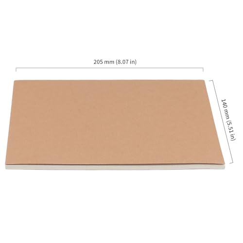 Carnet de notes A5 couverture en papier kraft robuste avec 72 pages lignées | Lot de 40