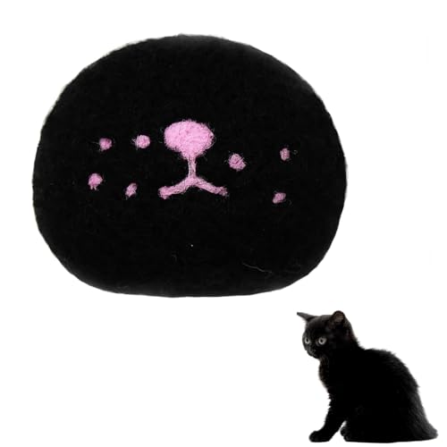 Vagilelf Handmade Cat Whisker Holder, Wool Cat Refrigerator