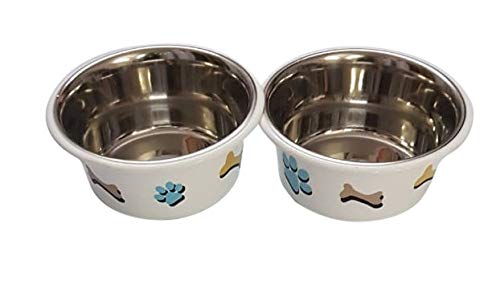 See full amazon price history chart for ELTON Paw & Bone Inside Stainless Steel Outside Colorful Plastic Food Bowl for Feeding Dogs Cats and Pets (Large, 1.80 L) -Set of 2 ELTON Paw & Bone Inside Stainless Steel Outside Colorful Plastic Food Bowl for Feeding Dogs Cats and Pets (Large, 1.80 L) -Set of 2 (B07H98Z47D) Amazon Price History, Amazon Price Tracker