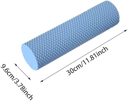 12 Inch EVA Foam Roller for Back, Yoga & Balance Exercises – High-Density Massage Roller for Pain Relief, Fitness Recovery Balance Exercises, High-Density (Blue) - 5