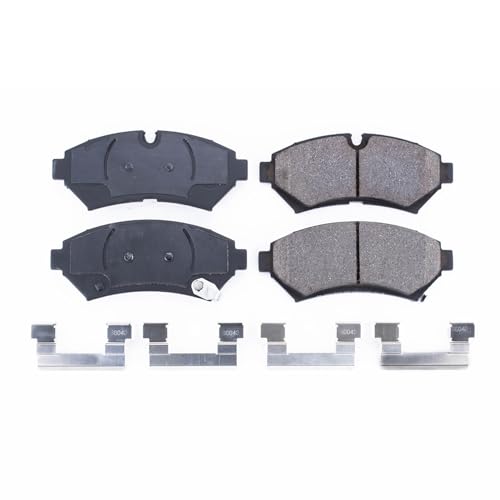 Image of PowerStop Front Brake Pads for Cadillac Seville 1998-02 - Z17 Ceramic Brake Pads with Installation Hardware, 17-753