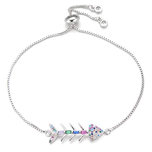 Bijoux poisson en oxyde de zirconium multicolore pour femme et fille