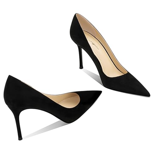 Image of Women's Pointed Toe Stiletto High Heel Pumps 3.15IN Slip-On Party Wedding Evening Shoes