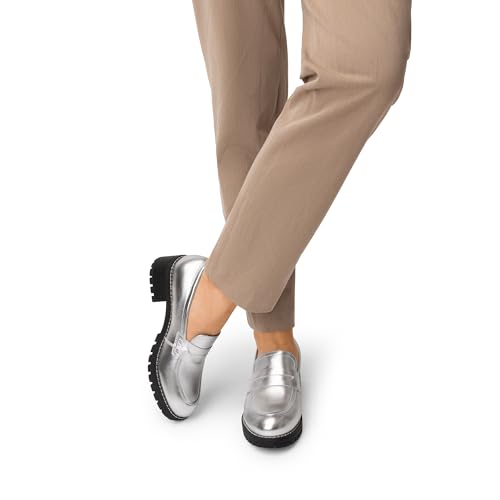 Image of DREAM PAIRS Women's Platform Chunky Heeled Loafers, Womens Business Casual Shoes