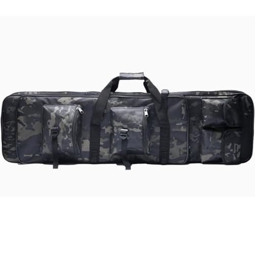 MPYEKP Tactical Rifle Bag Backpack, Soft Double Rifle Bag, Portable Long Rifle Bag, with Lockable Zipper and Backpack Strap, for Firearm Storage and Transportation(CP,32in/81cm)