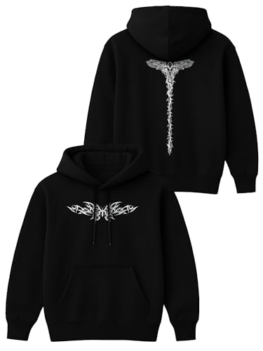 Image of Mens Printed Hoodie for Men Premium Casual Sweatshirt Man, Branded and Comfort Stylish Hoodies for Men Regular Fit Stylish Wear