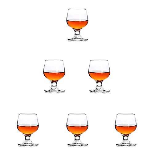 La mejor comparación de Venta de copas de cristal los 5 más buscados. 42 Valeways - Juego de 6 vasos de chupito de 1.7 onzas, vasos de chupito transparentes, vasos de chupito súper lindos, perfectos para degustar brandy/chupeteros