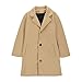 Girls Long Winter Coat Boys Trench Coat Notched Collar Double Breasted Long Fleece Jacket Winter Classic Fashion Causual Outdoor Lightweight Thermal Slim Fit Overwear