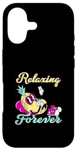 Relaxing Forever (Funny Lazy Statement) (�p�C�i�b�v���O���t�B�b�N) �X�}�z�P�[�X iPhone 17 �p