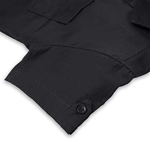 Image of Kids Stylish Solid Cotton Spread Half Sleeves Collar Regular Fit Shirt|| Formal Boys Shirt || Casual Wear Buttoned Shirt for Boys Black