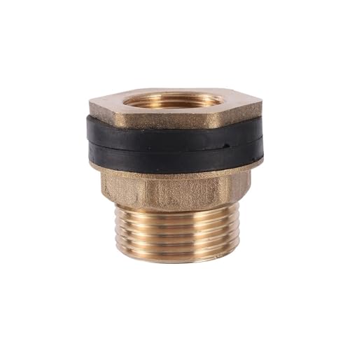 All-Copper Thickened Water Tank Connector Stainless Steel Tower Inlet/Outlet Joint Pool Fish Bucket Drainage Coupling(1 To 3I4 Inch)