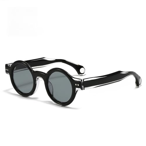Lunettes de soleil rondes en acétate tendance couleur pour les voyages et la conduite