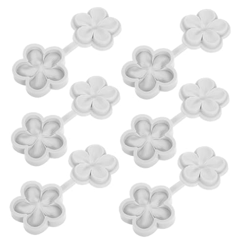 ASAKKURA 6個花?翻糖モールド 耐熱シリコン製 ケーキ装飾用型抜き 繊細な花