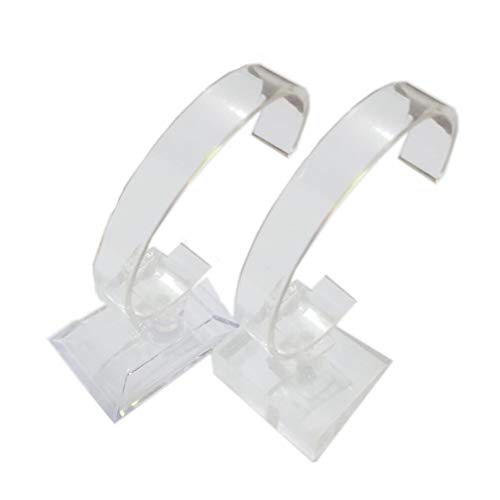 TOMYEER Supports Transparents Présentoirs À Bracelet De Montre 2Pcs