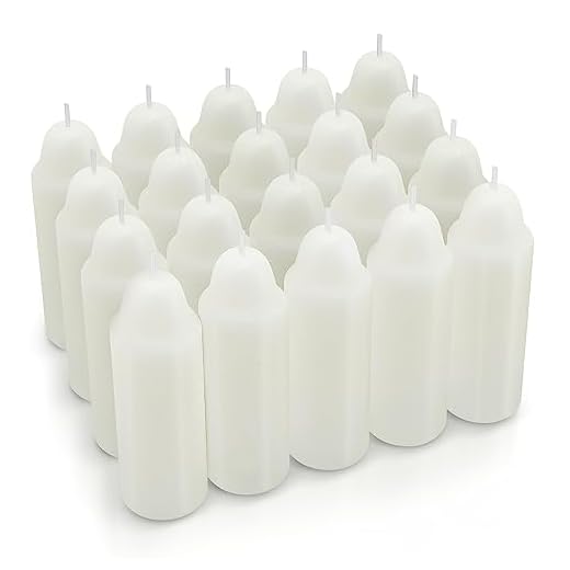 12-Hour White Candles Compatible with Candle Lanterns, Long-Burning Candles for Outdoor, Camping, Emergency, Survival Emergency Preparedness- 20Pack