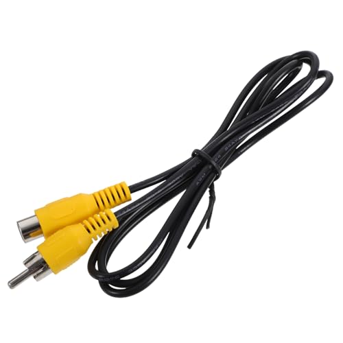 Veemoon Rca Audio Verlängerungskabel Male To Female Kupferkern Cinch Kabel für Audioübertragung Langlebig Kompatibel mit Av und Auto soundsystemen Schwarz
