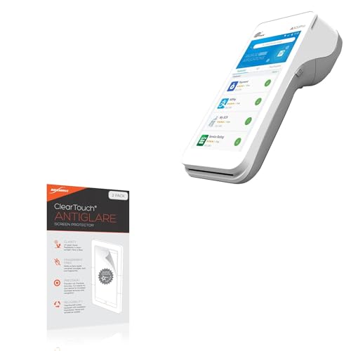 BoxWave Screen Protector Compatible with Pax A920Pro - ClearTouch Anti-Glare (2-Pack), Anti-Fingerprint Matte Film Skin