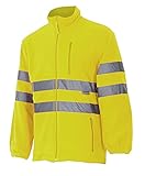 Velilla 181; Chaqueta polar Alta Visibilidad; color Amarillo Flúor; Talla S